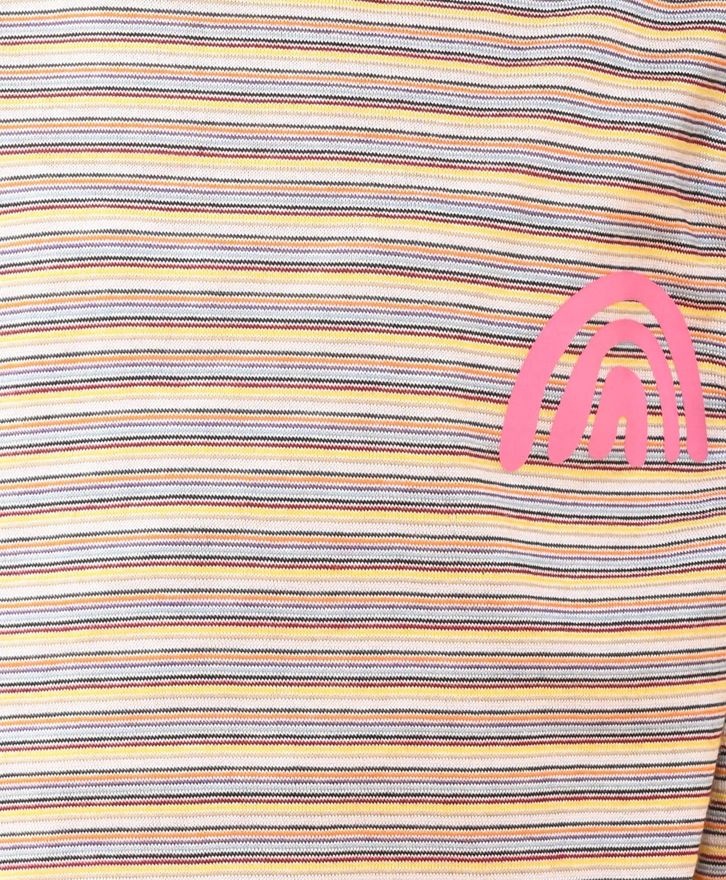 PRETTY STRIPED RAINBOW LONG SLEEVES PYJAMA SET - PINK - Anthrilo 