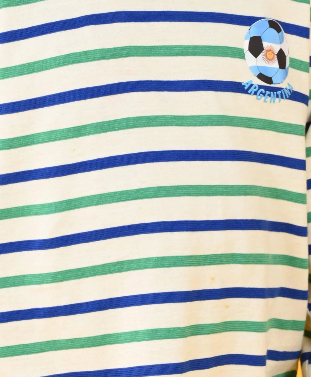 GREEN ECRU ROYAL STRIPE ARGENTINA LONG SLEEVE PYJAMA SET - MULTI - Anthrilo 