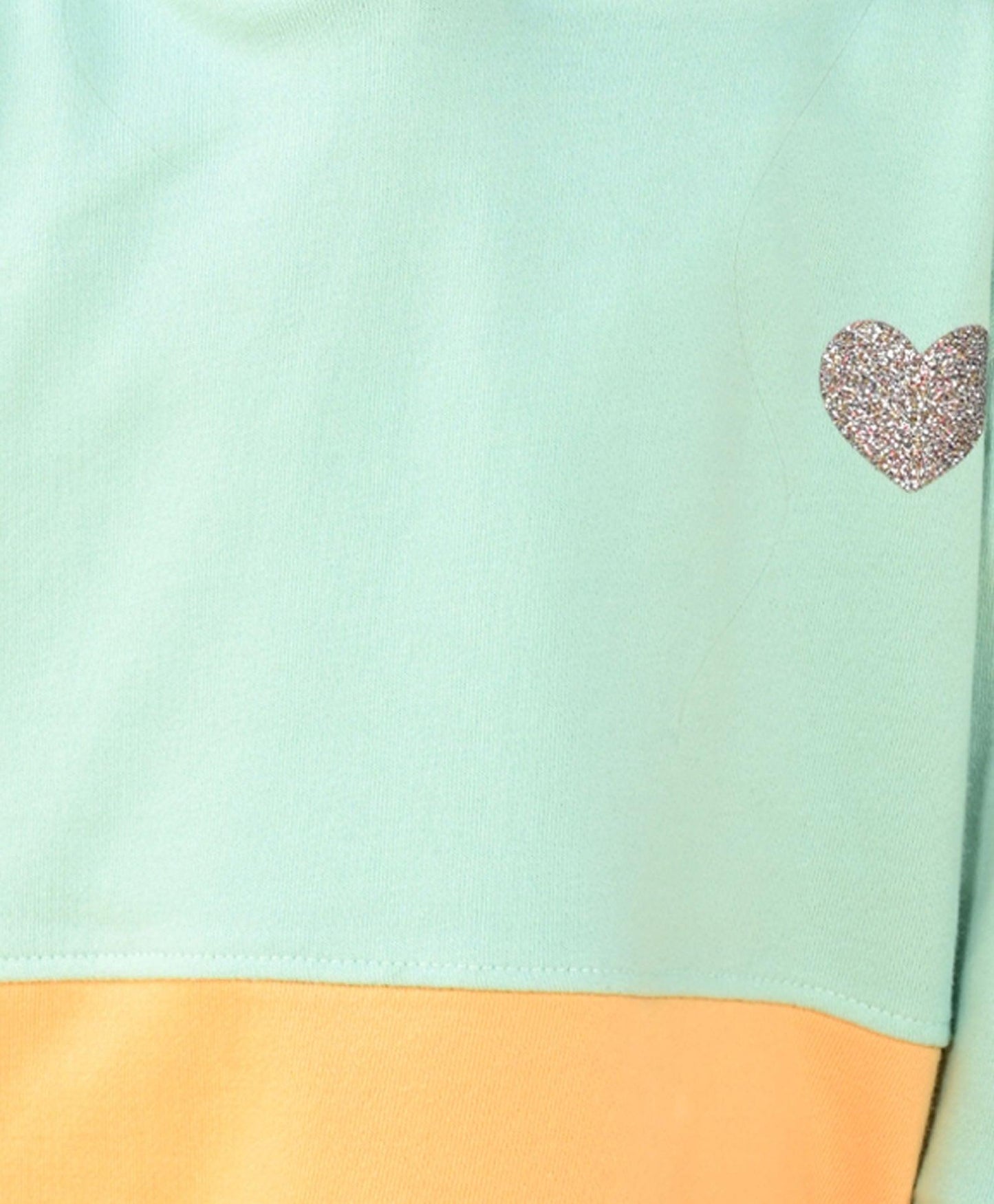 PEACH AND AQUA GIRLS TERRY HOODIE - PEACH - Anthrilo 