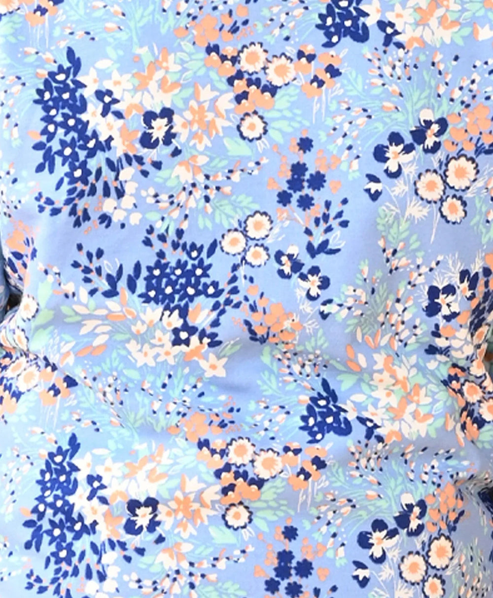 PRETTY BLUE FLOWERS FLEECE JOGGER - BLUE - Anthrilo 