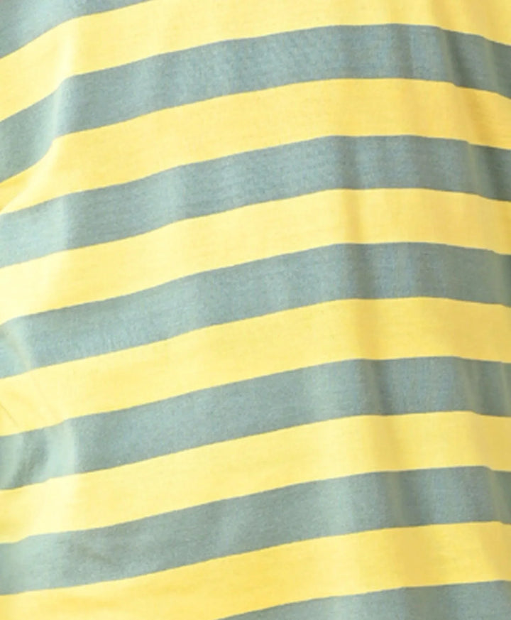 OIL GREEN YELLOW STRIPED LONG SLEEVES BOYS PYJAMA SET - GREEN - Anthrilo 