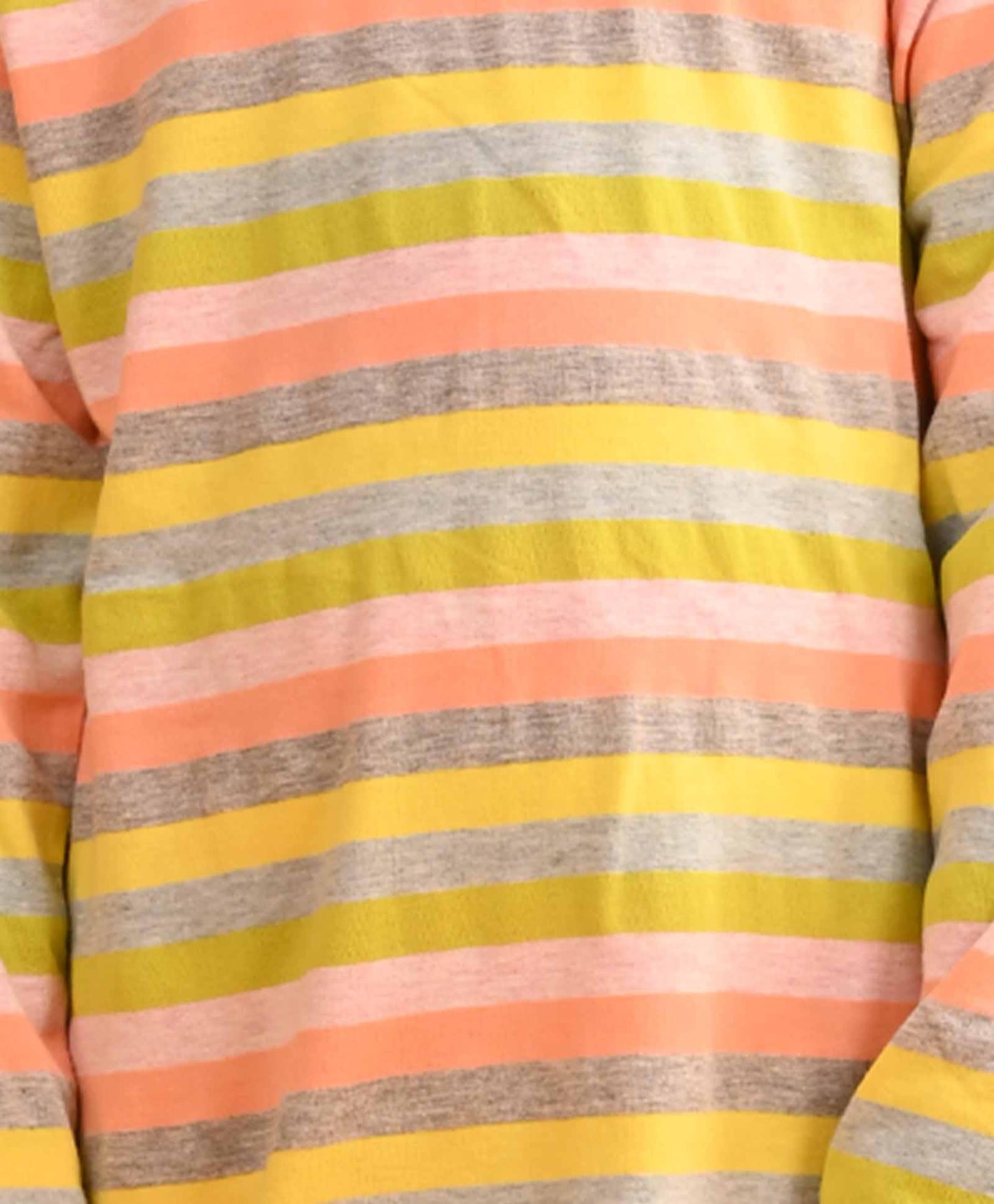 SKY YELLOW LIME PINK STRIPED LONG SLEEVES GIRLS PYJAMA SET - Anthrilo 