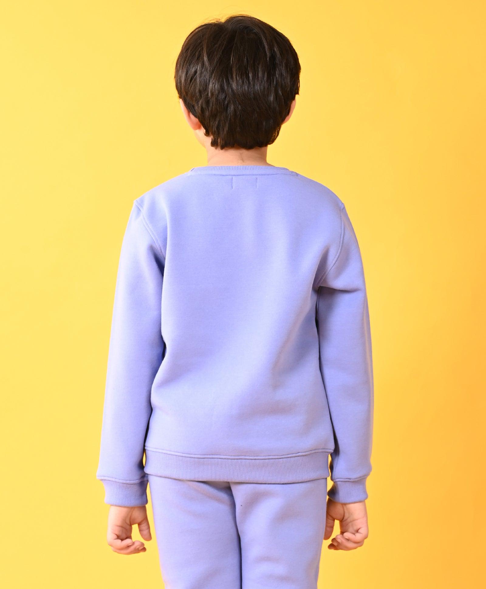 LIVE RECKLESS FLEECE SWEATSHIRT - BLUE - Anthrilo 
