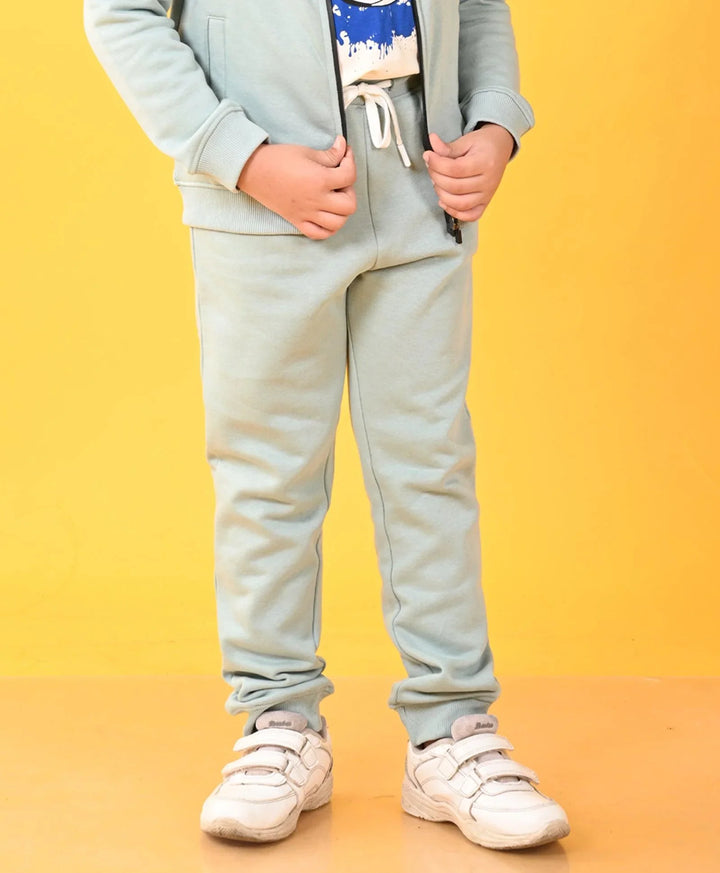 OIL GREEN BOYS FLEECE JOGGER - OIL GREEN - Anthrilo 