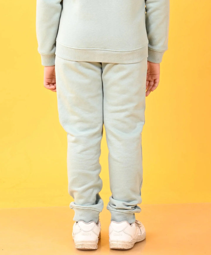 OIL GREEN BOYS FLEECE JOGGER - OIL GREEN - Anthrilo 
