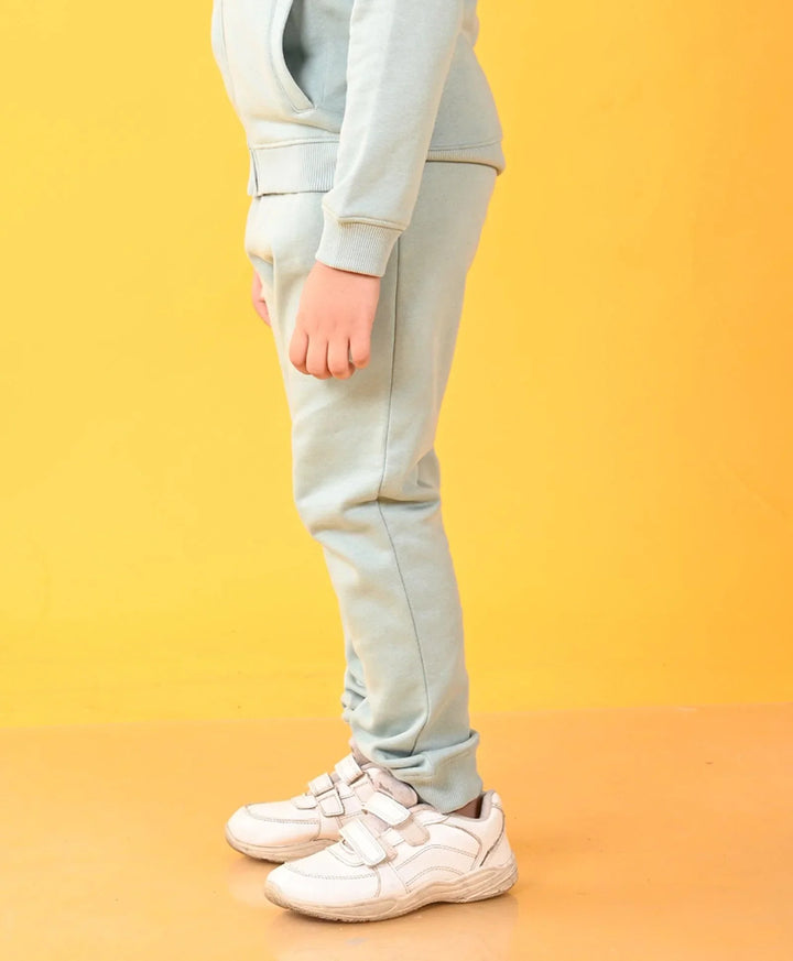 OIL GREEN BOYS FLEECE JOGGER - OIL GREEN - Anthrilo 