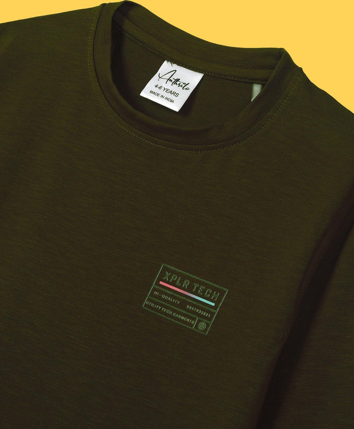XPLR BOYS LONG SLEEVE T-SHIRT - OLIVE - Anthrilo 