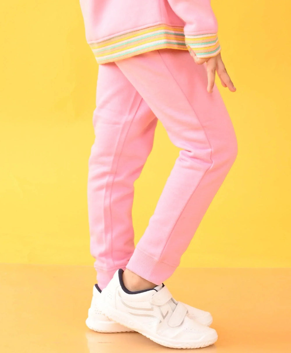 PINK SUNSHINE FLEECE JOGGER - PINK - Anthrilo 