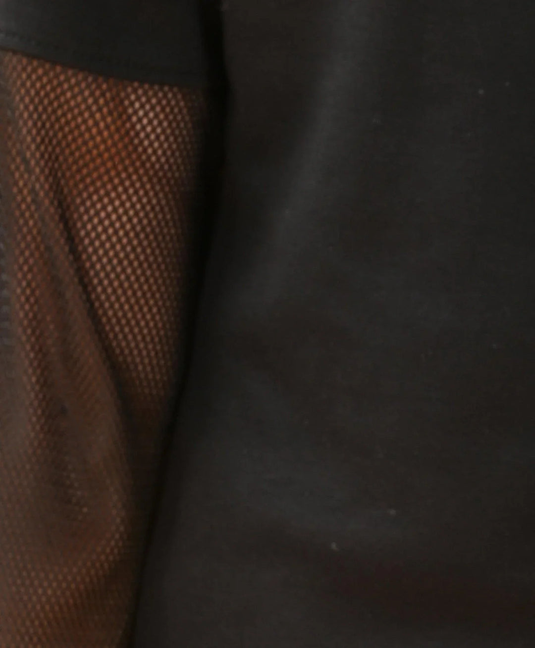 BLACK INTERLOCK NET SWEATSHIRT - BLACK - Anthrilo 