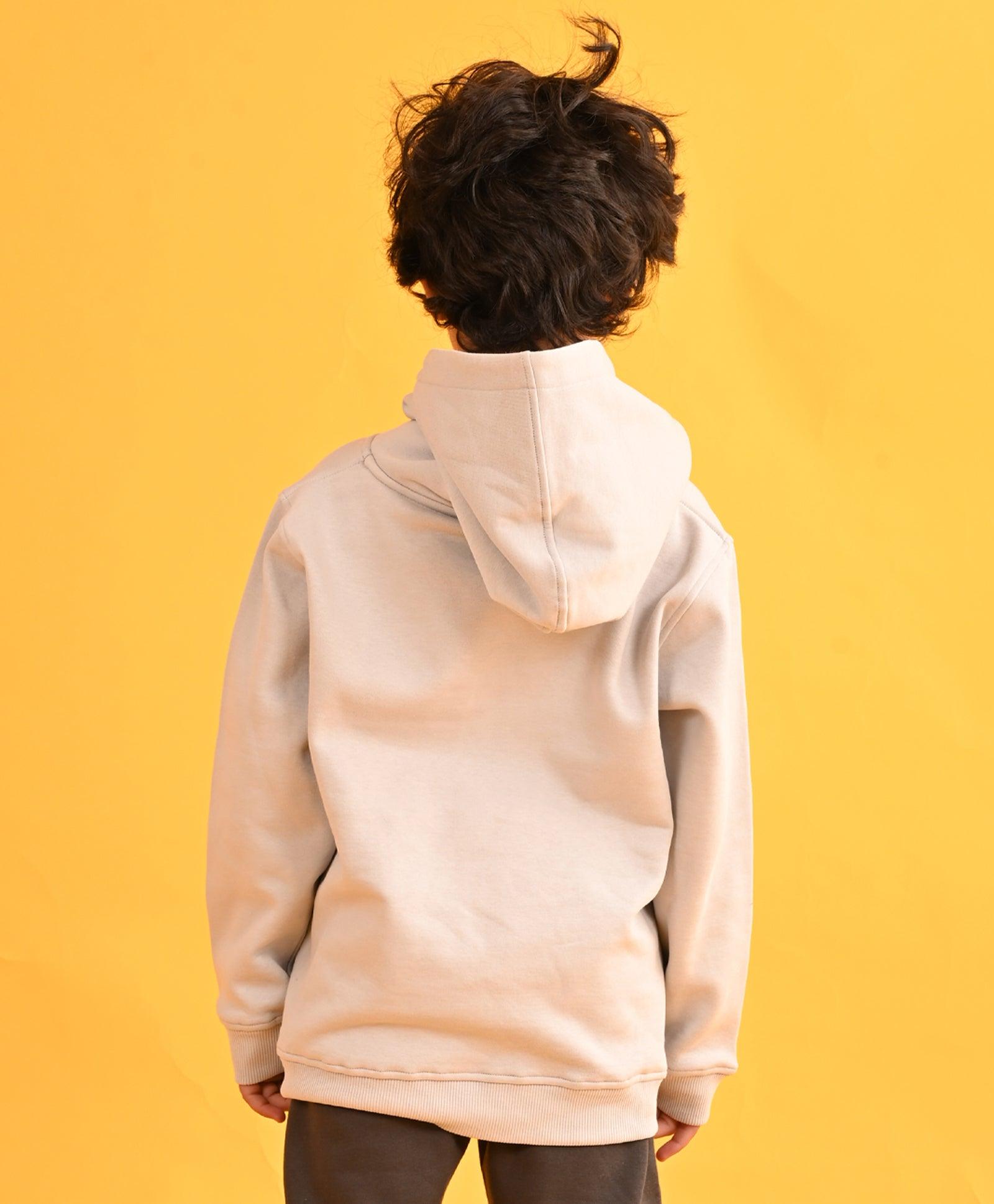 LIGHT GREY TMR FLEECE BOYS HOODIE - LIGHT GREY - Anthrilo 