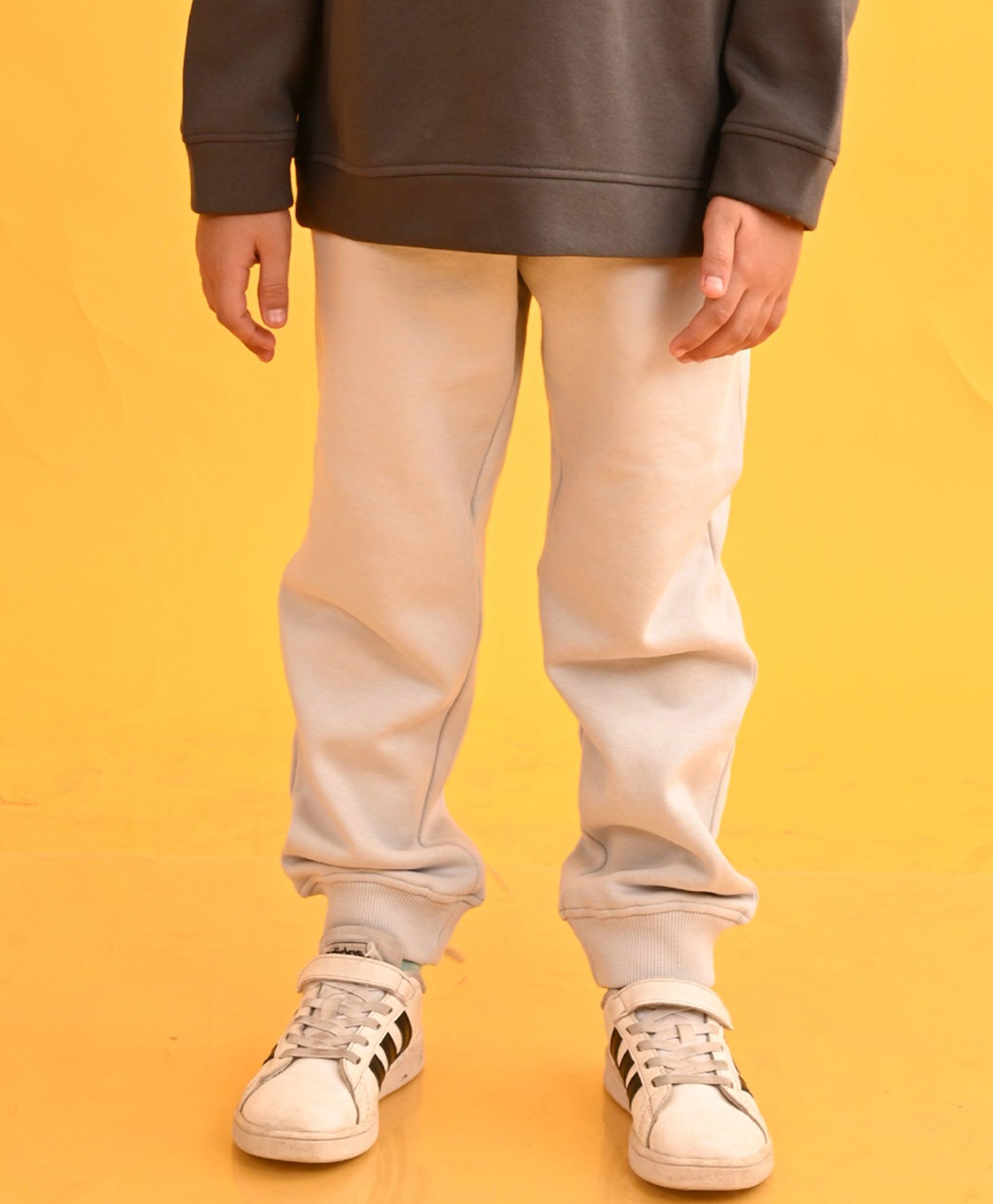 LIGHT GREY TMR FLEECE BOYS JOGGER - LIGHT GREY - Anthrilo 