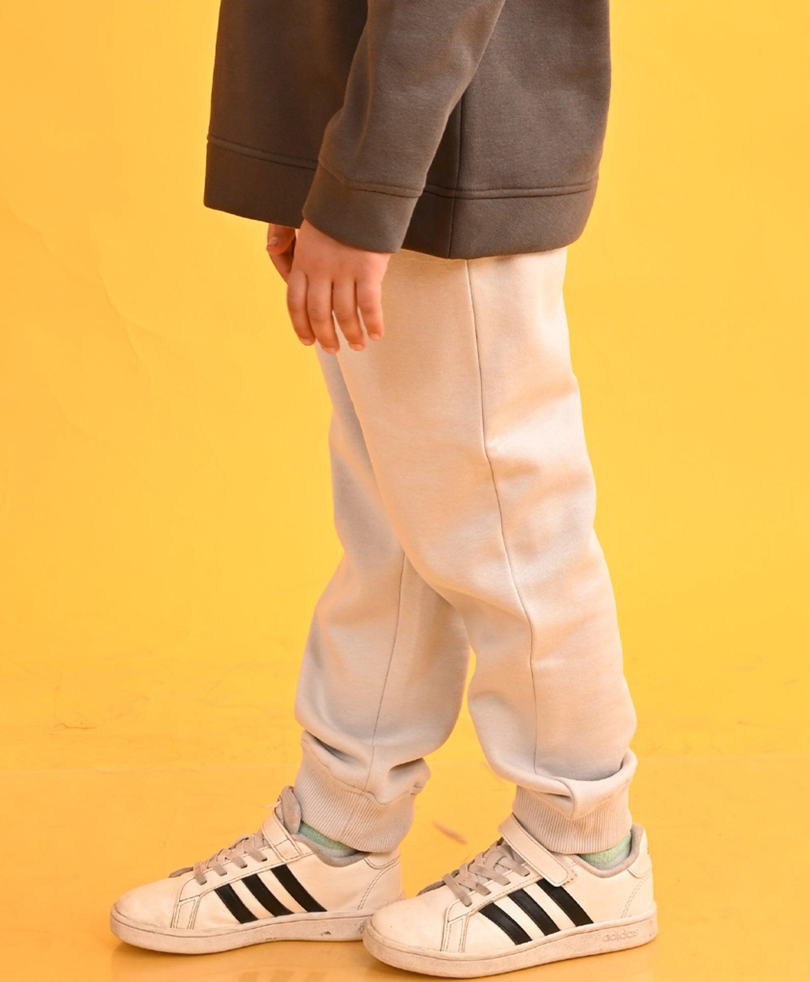 LIGHT GREY TMR FLEECE BOYS JOGGER - LIGHT GREY - Anthrilo 