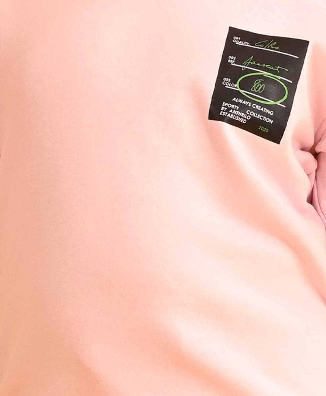 SPORTY COLLECTION PINK FLEECE HOODIE - PINK - Anthrilo 
