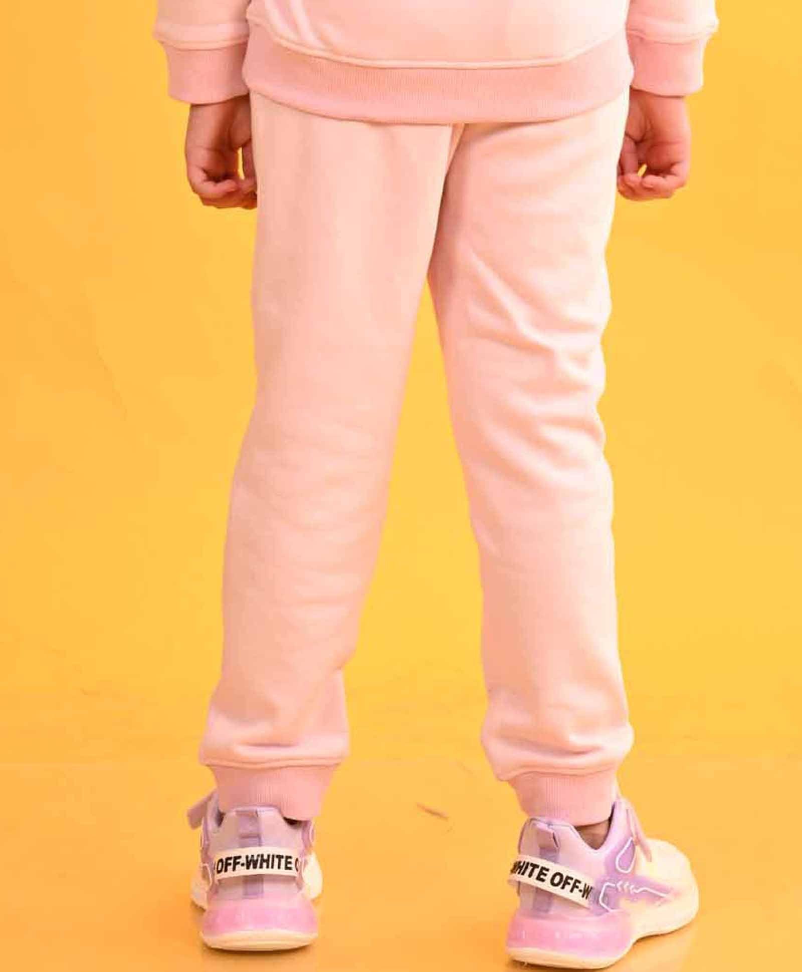 SPORTY COLLECTION PINK FLEECE JOGGER - PINK - Anthrilo 