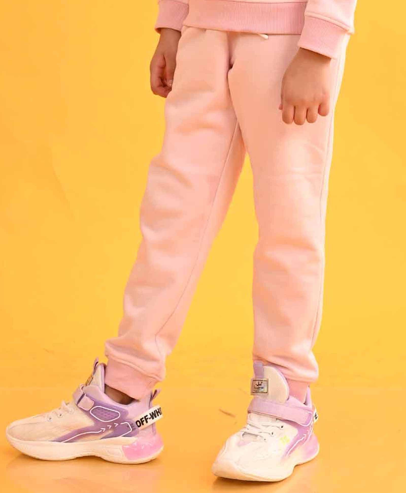 SPORTY COLLECTION PINK FLEECE JOGGER - PINK - Anthrilo 
