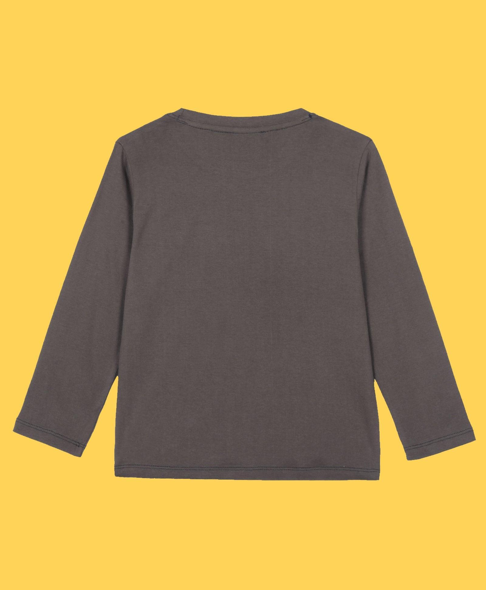 NEWYORK BROWN LONG SLEEVES T-SHIRT - BROWN - Anthrilo 