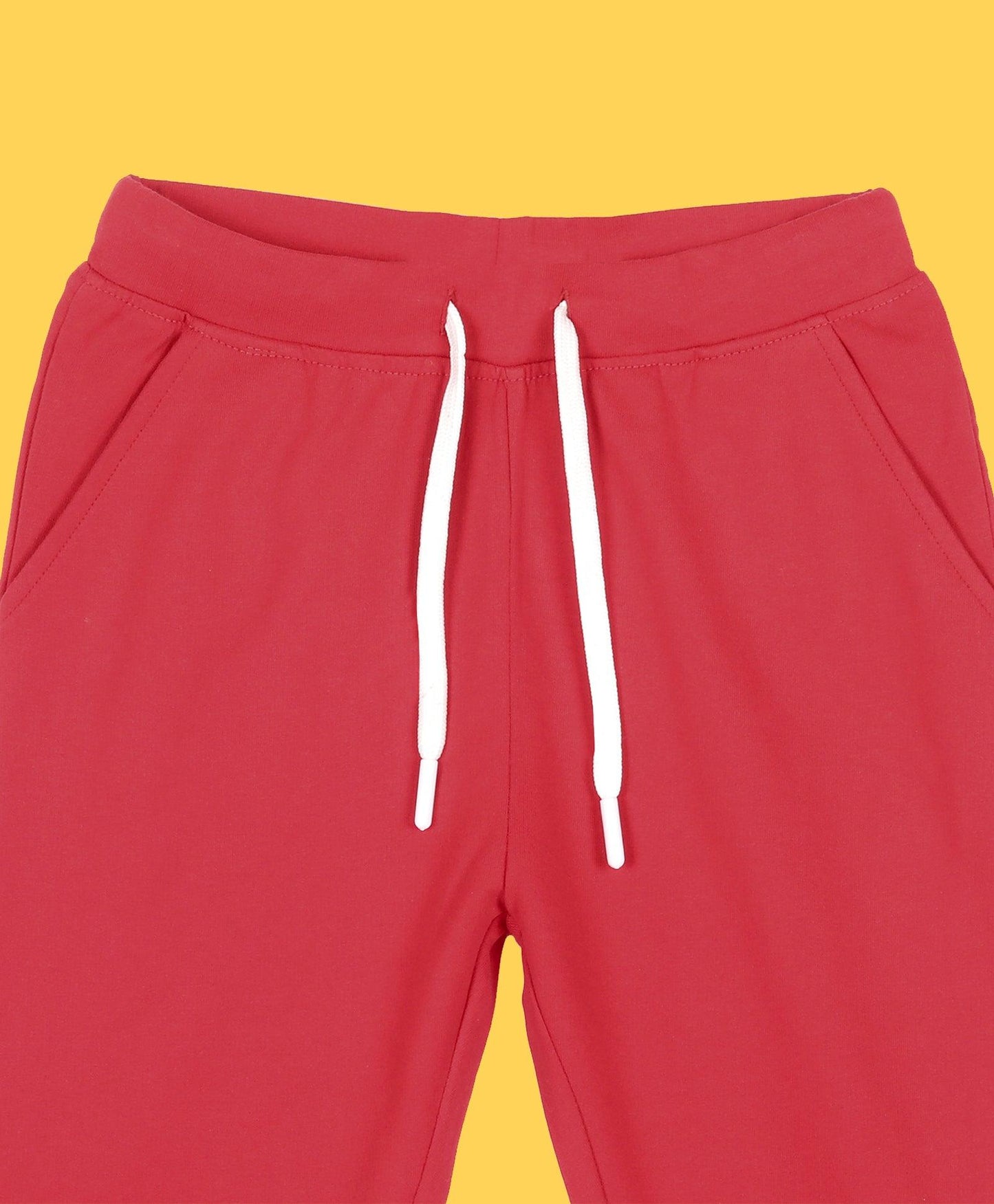RED TERRY JOGGER - RED