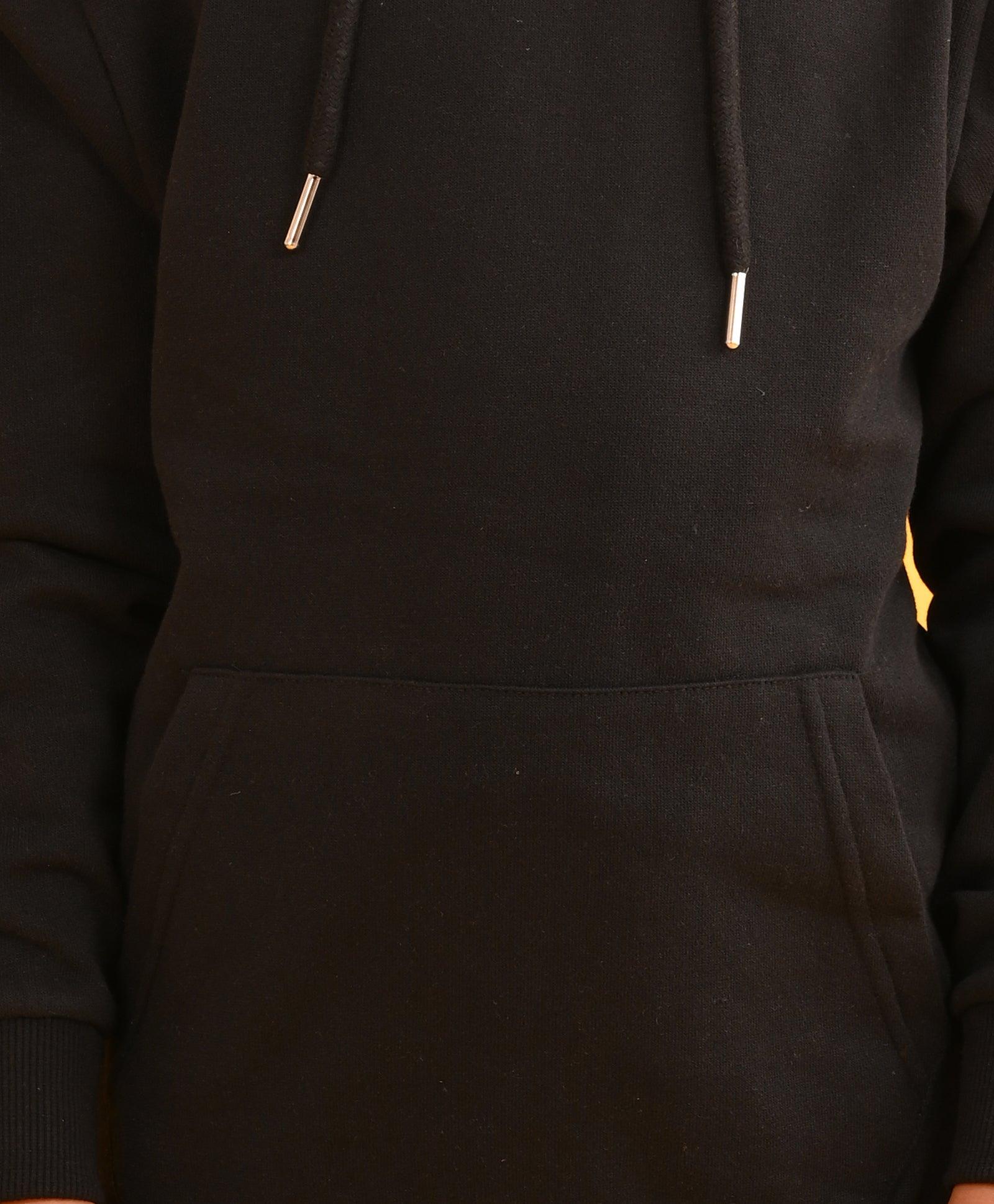 BLACK HUMMO FLEECE HOODIE JOGGER SET - BLACK - Anthrilo 