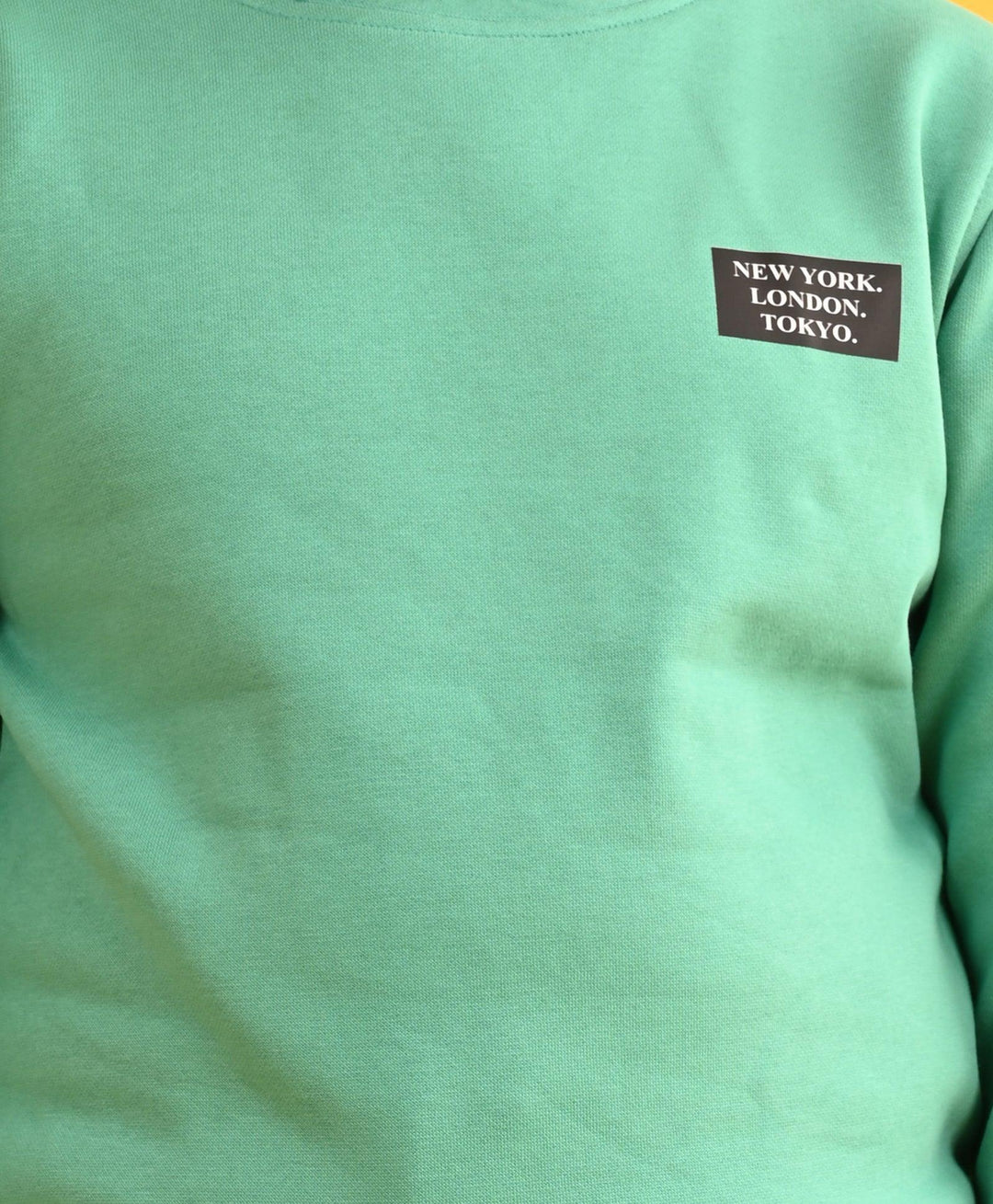 NEWYORK AQUA FLEECE SWEATSHIRT - AQUA - Anthrilo 