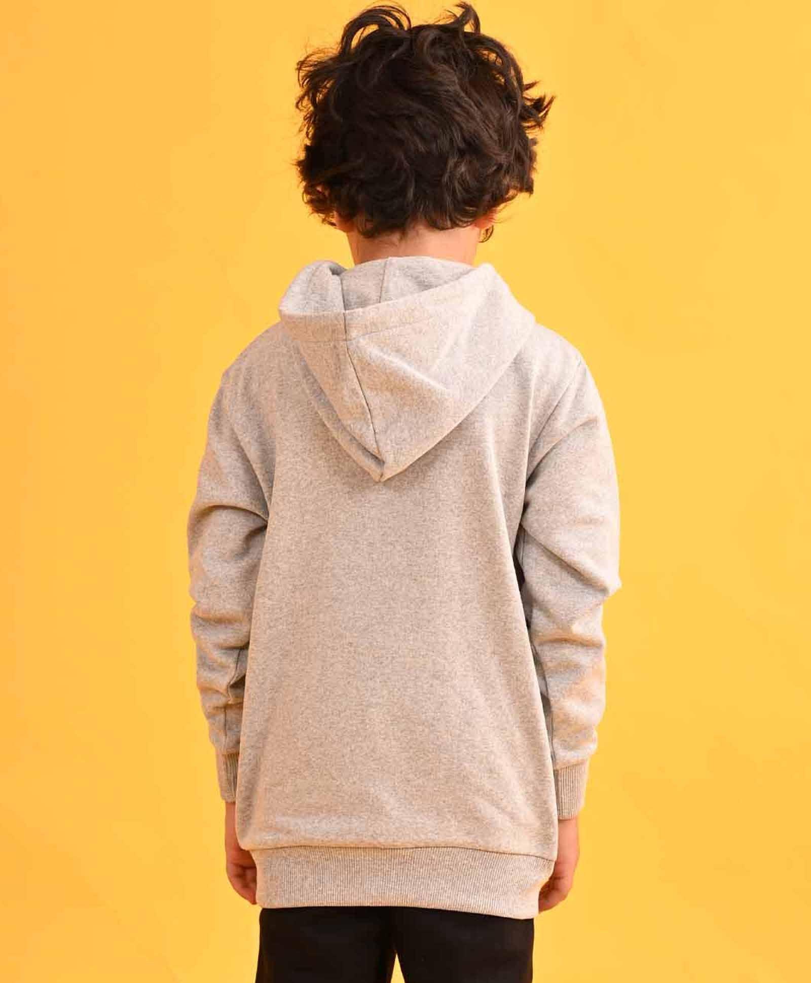 GREY HUMMO FLEECE HOODIE - GREY - Anthrilo 