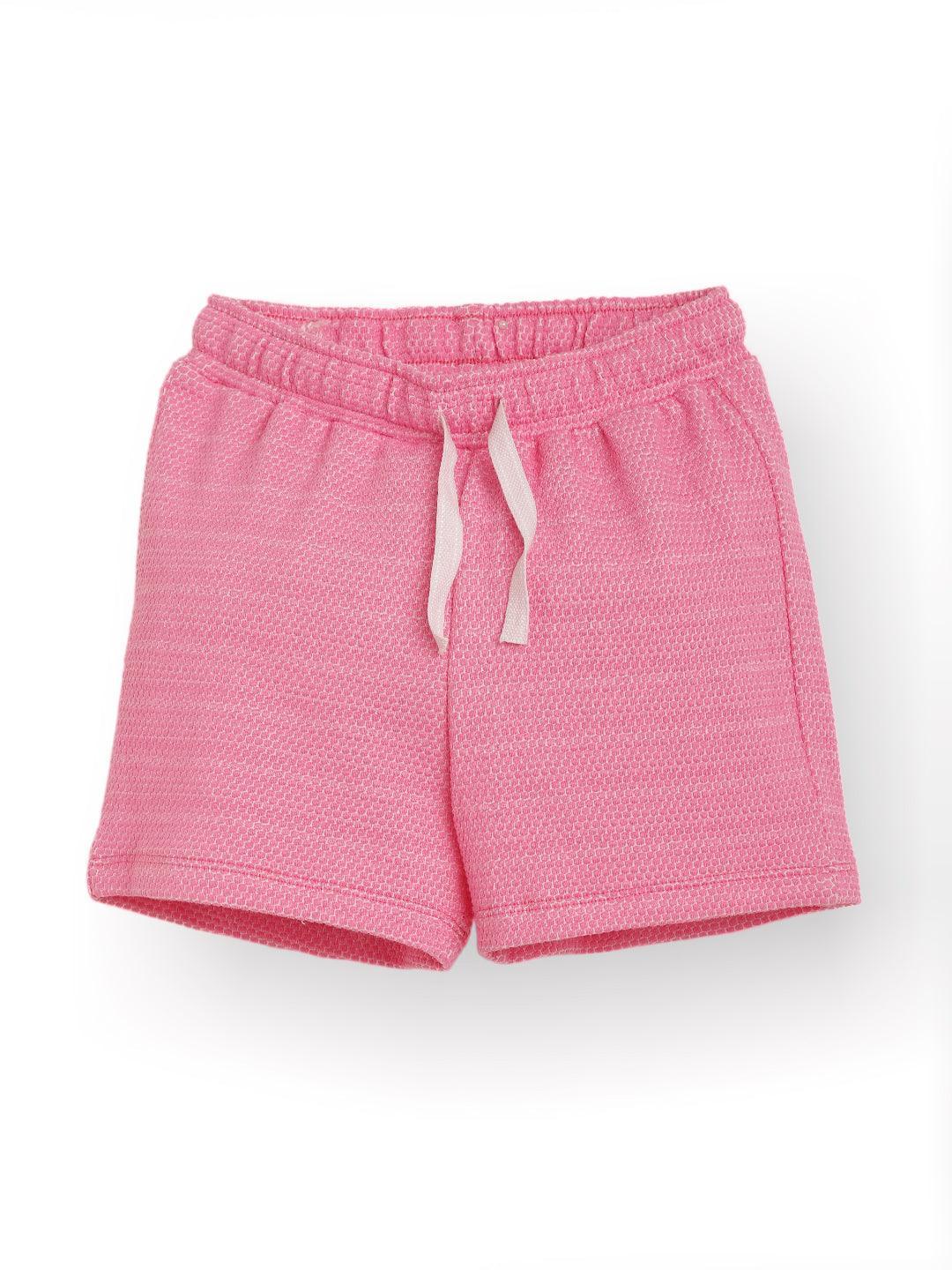PINK POPCORN GIRLS SHORTS - PINK - Anthrilo 