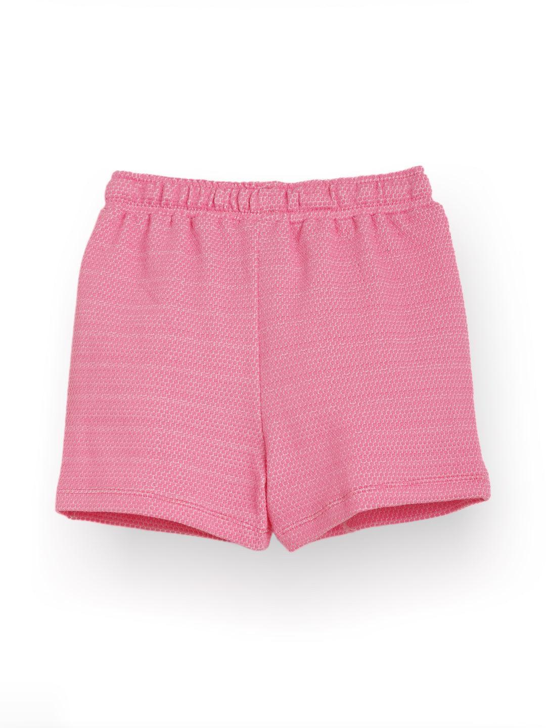 PINK POPCORN GIRLS SHORTS - PINK - Anthrilo 