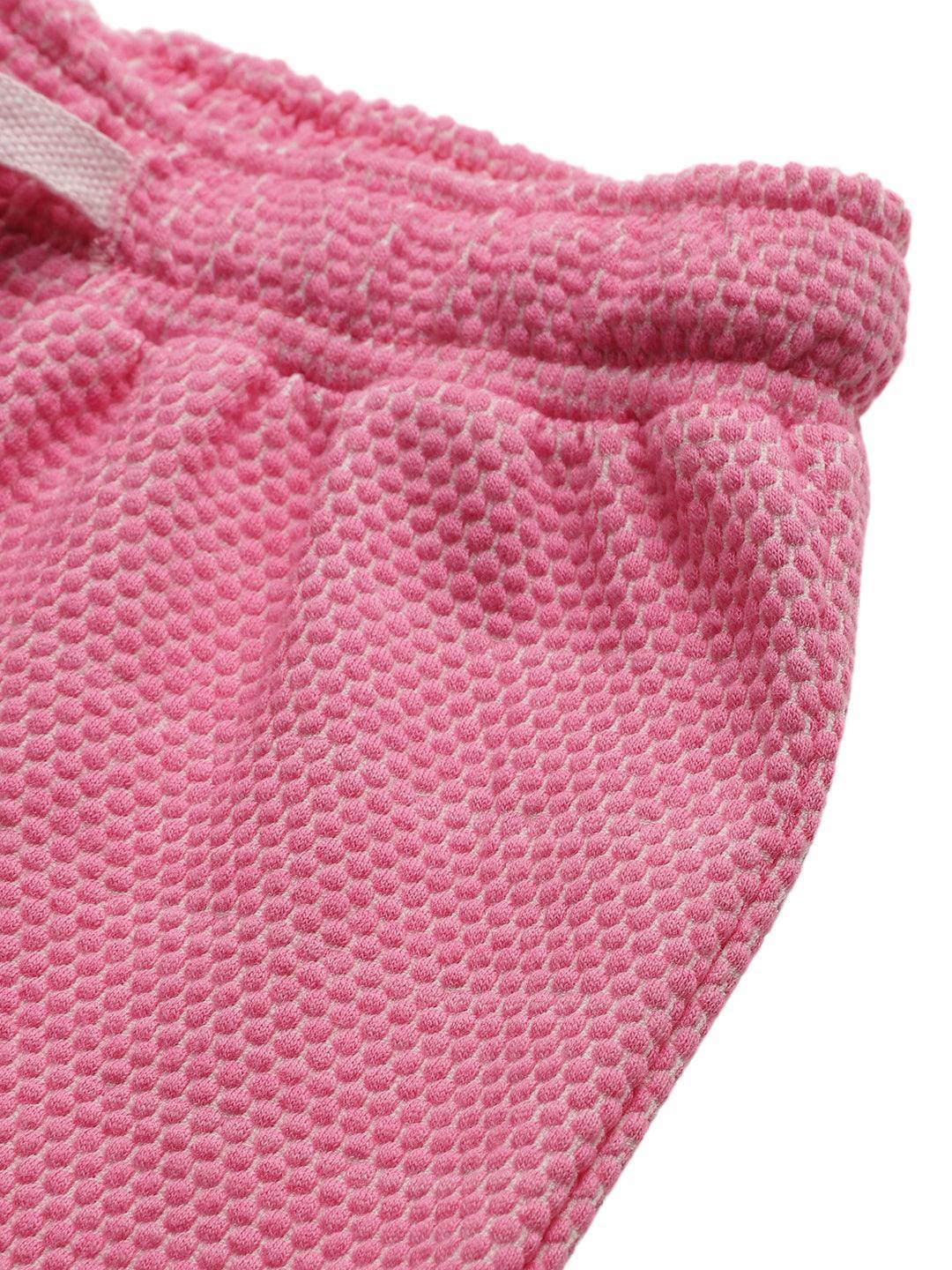 PINK POPCORN GIRLS SHORTS - PINK - Anthrilo 