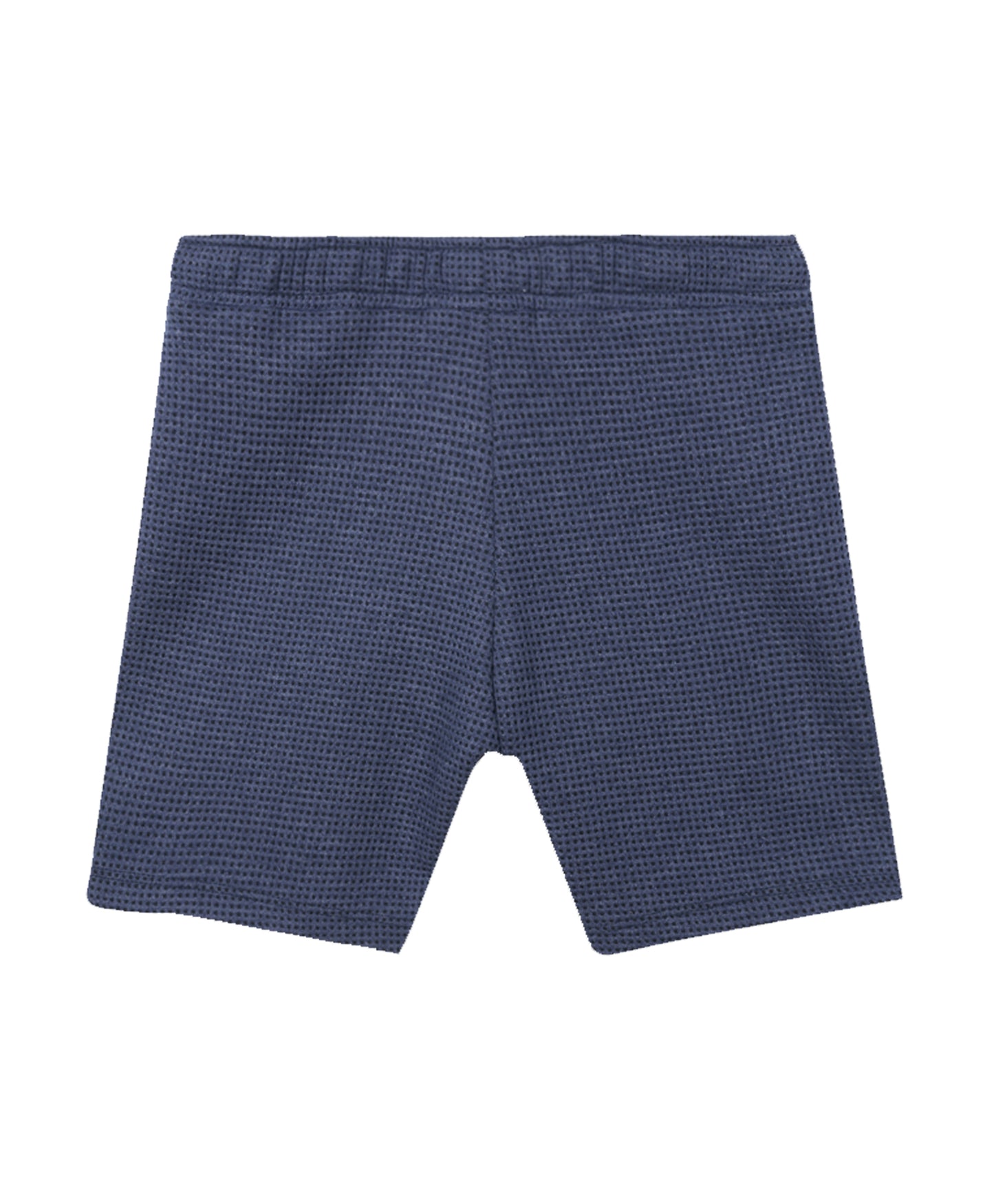 BLUE CHECK TEXTURED BOYS SHORTS - BLUE