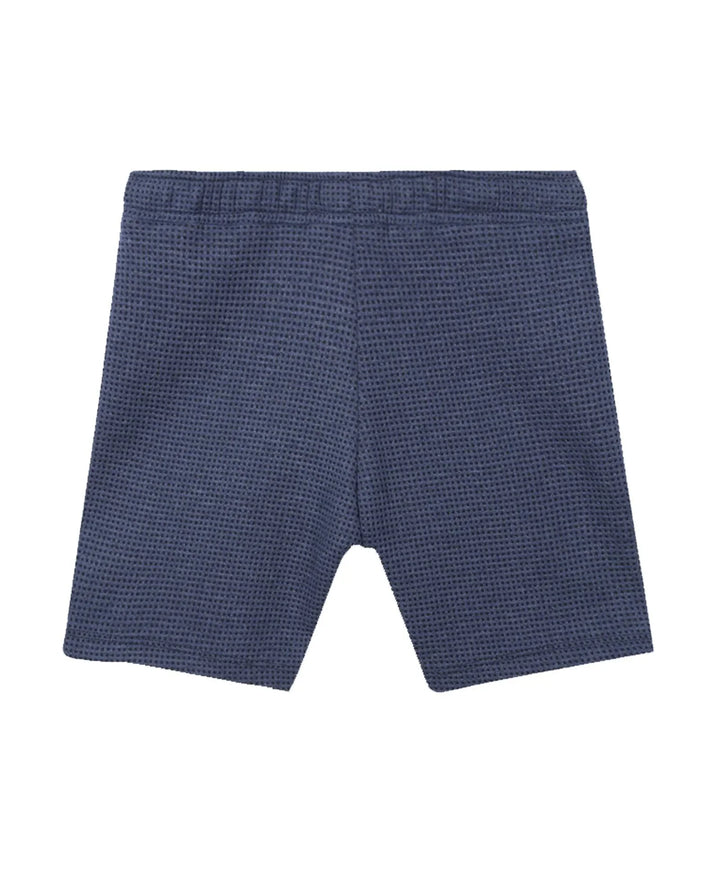 BLUE CHECK TEXTURED BOYS SHORTS - BLUE - Anthrilo 