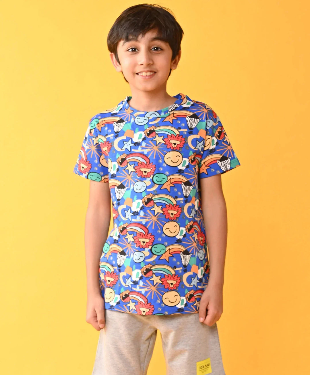 ANIMAL BLUE BOYS SHORT SLEEVE T-SHIRT - BLUE - Anthrilo 
