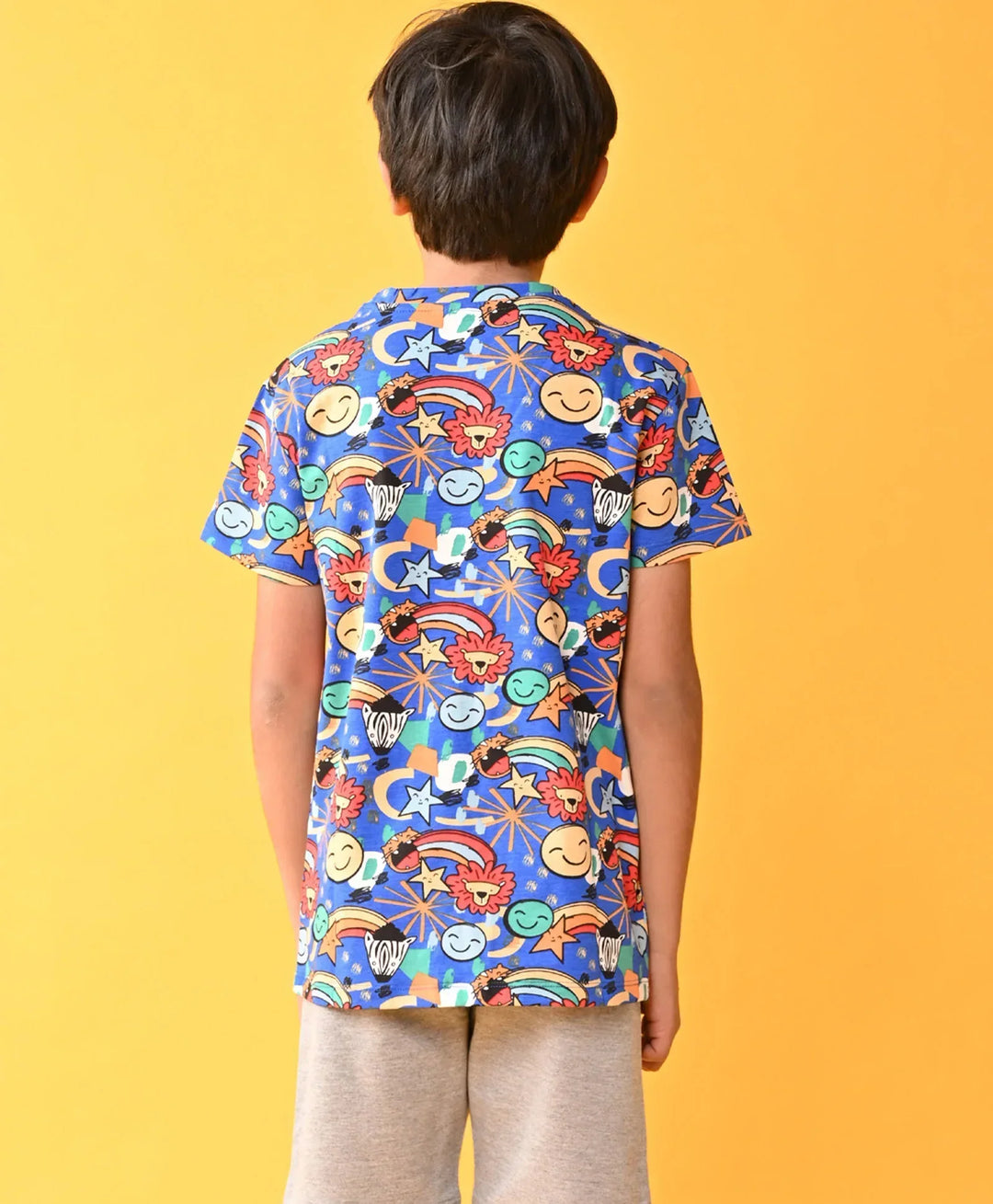 ANIMAL BLUE BOYS SHORT SLEEVE T-SHIRT - BLUE - Anthrilo 