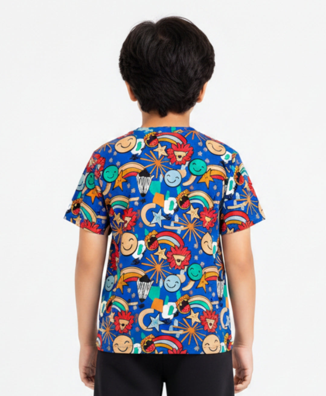 Animal Blue Boys Short Sleeve T-Shirt - Blue - Anthrilo 
