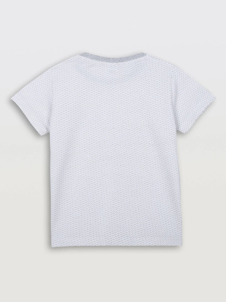 BASKETBALL GAME SHORT SLEEVE BOYS T-SHIRT - WHITE - Anthrilo 