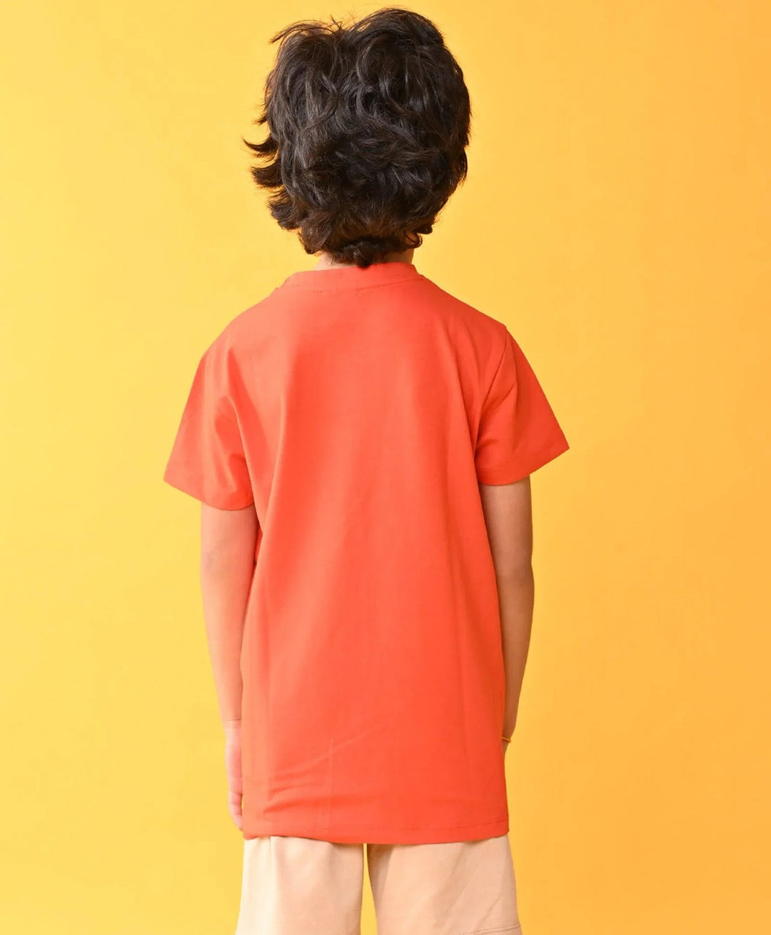 Its Time To Chill Short Sleeve Boys T-Shirt - Orange