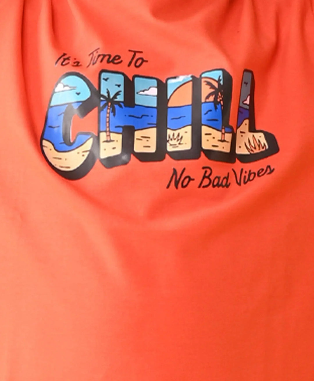 Its Time To Chill Short Sleeve Boys T-Shirt - Orange