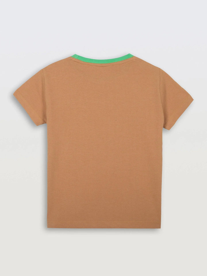 LOS ANGELS MUSTARD SHORT SLEEVE BOYS T-SHIRT - MUSTARD - Anthrilo 