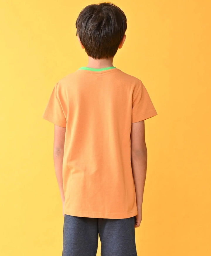 LOS ANGELS MUSTARD SHORT SLEEVE BOYS T-SHIRT - MUSTARD - Anthrilo 