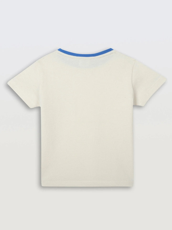 National Aero Short Sleeve Boys T-Shirt - Off White