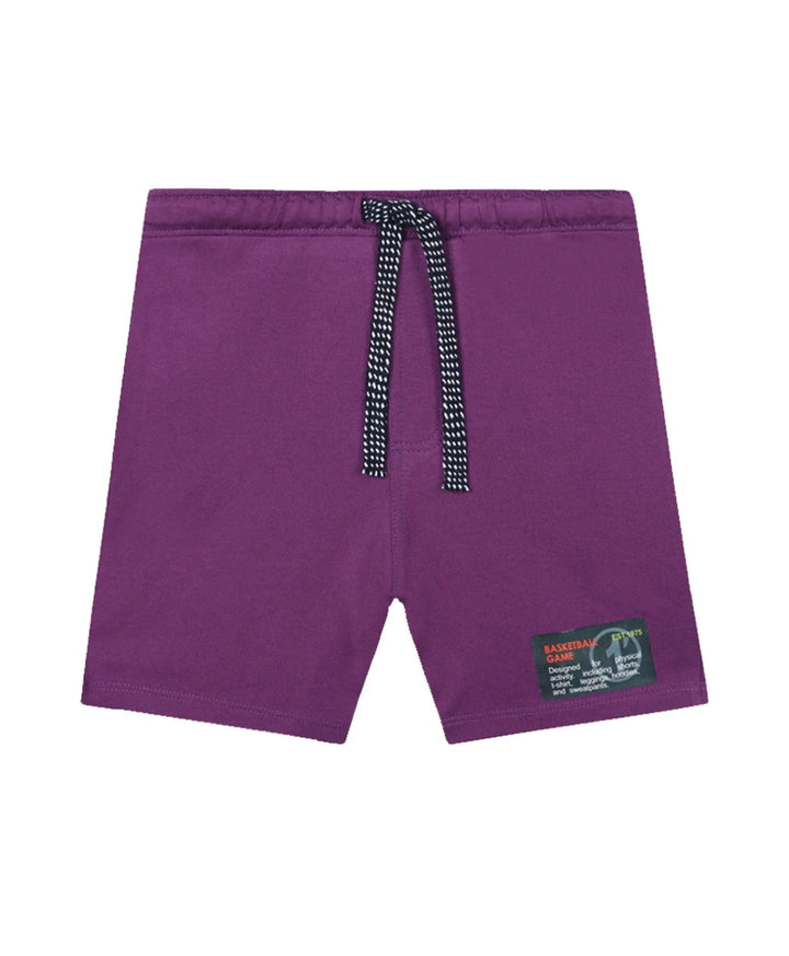 Basketball Dark Purple Boys Shorts - Purple