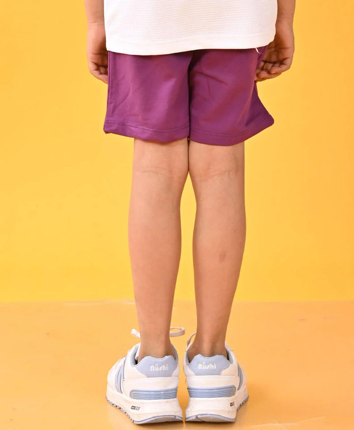 Basketball Dark Purple Boys Shorts - Purple