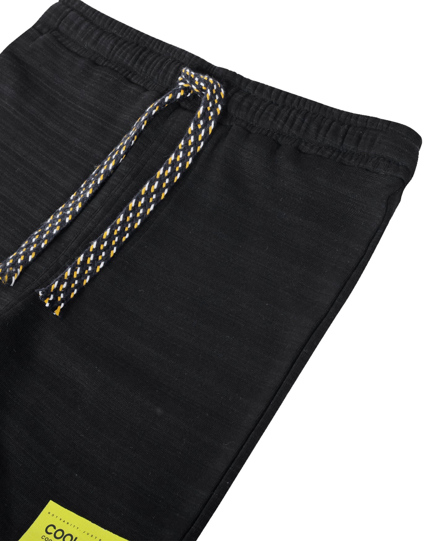 COOL BLACK MELANGE BOYS SHORTS - BLACK