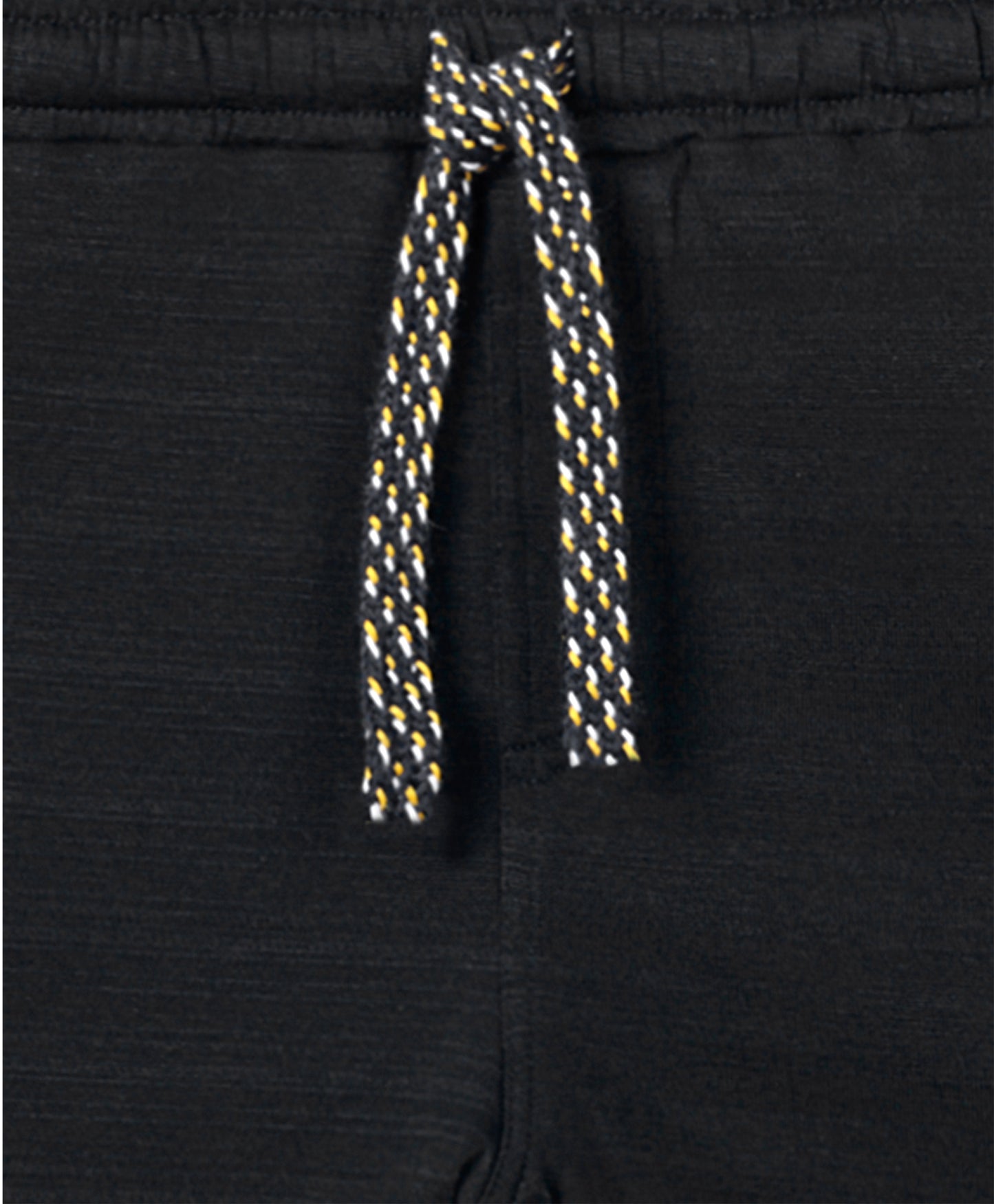 COOL BLACK MELANGE BOYS SHORTS - BLACK