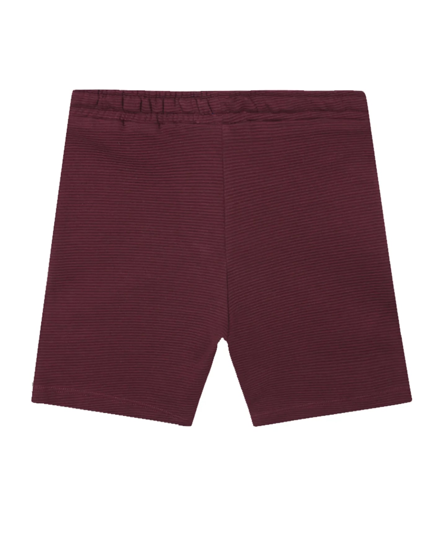MEHROON TEXTURE STRIPE BOYS SHORTS - MEHROON