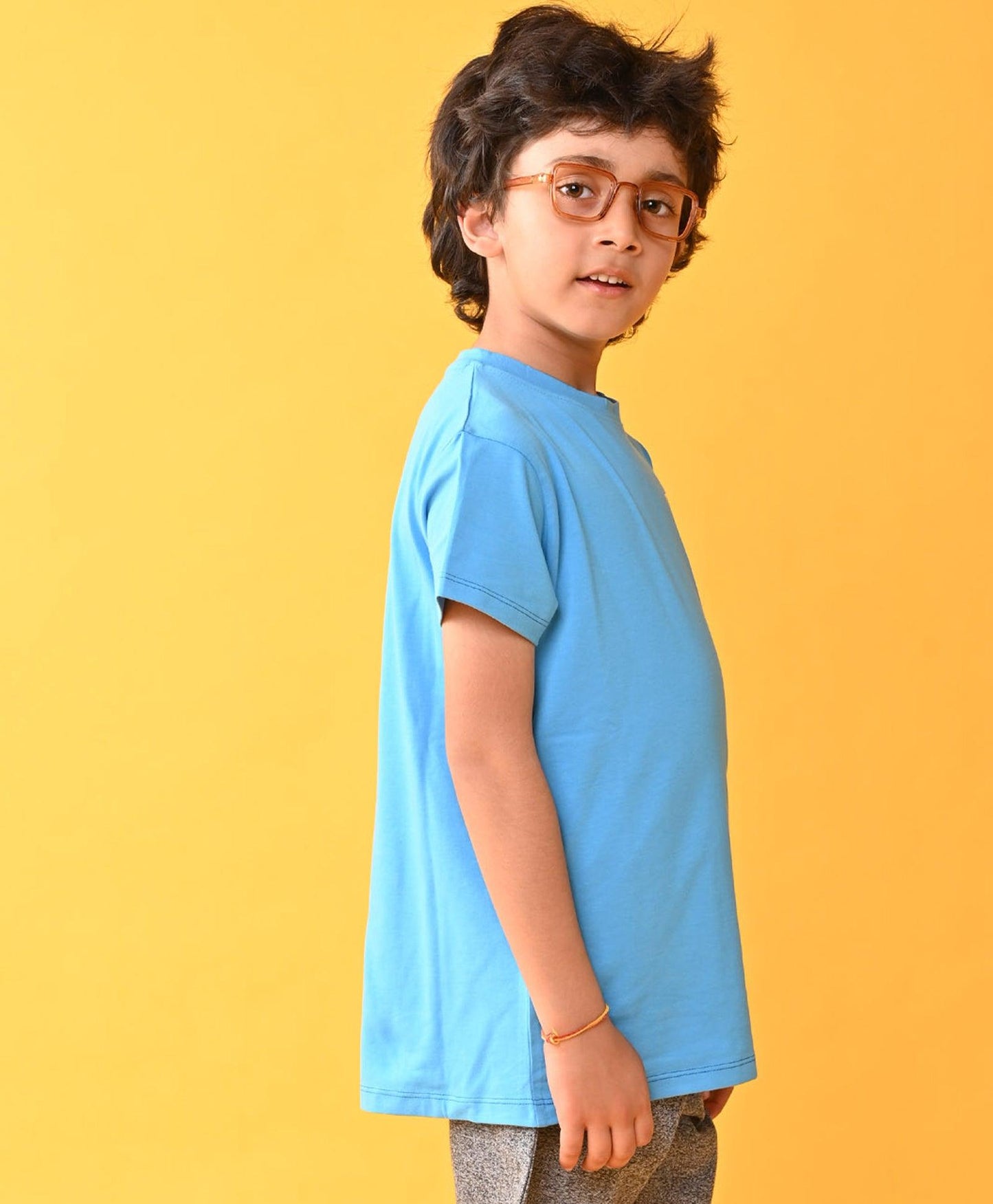AMALFI VIBES BLUE SHORT SLEEVES T-SHIRT - BLUE