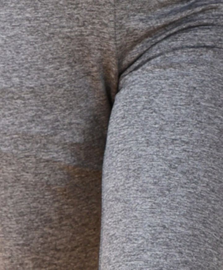 BLACK MELANGE SPORTY LEGGINGS - BLACK - Anthrilo 