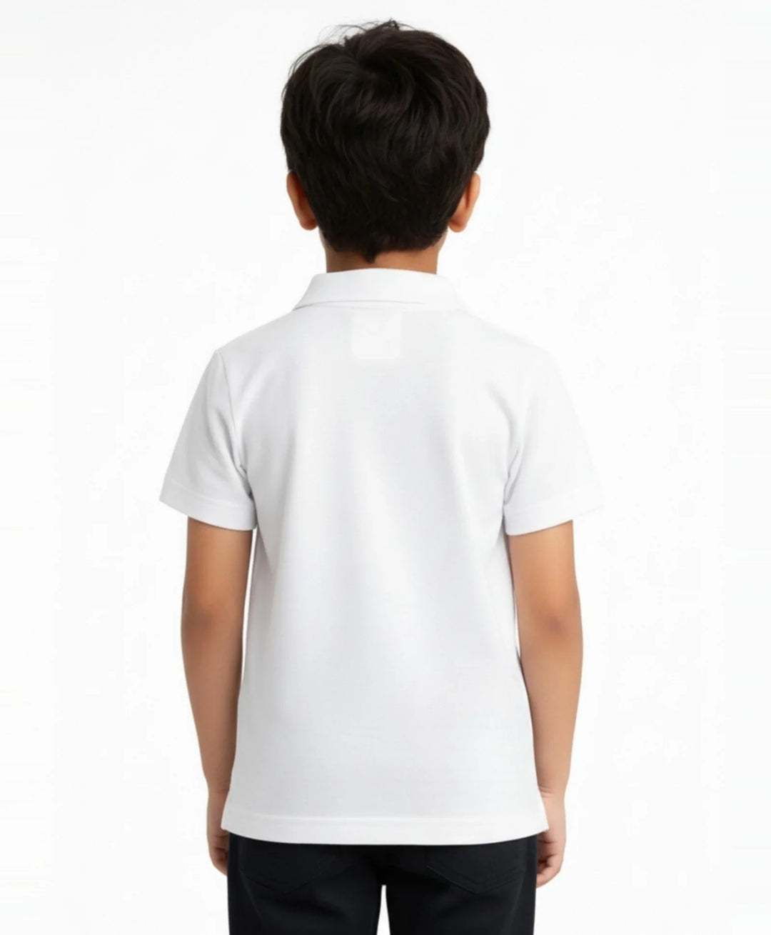 SANTA BARBARA ZIPPER POLO T-SHIRT - WHITE - Anthrilo 