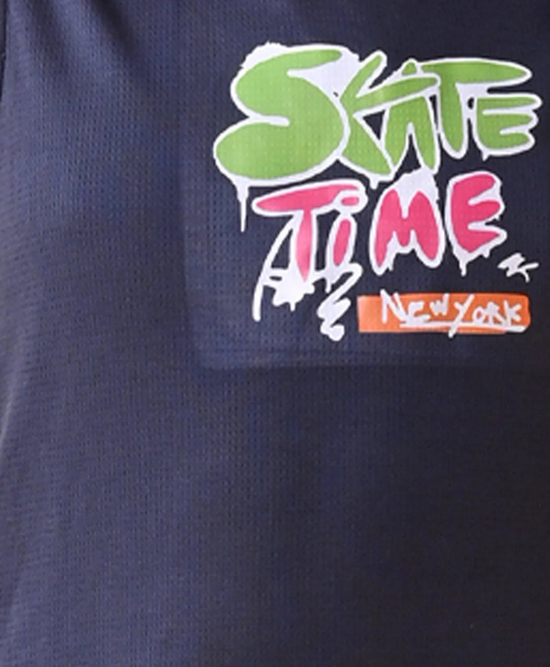 SKATE TIME SPORTY SLEEVELESS T-SHIRT - NAVY - Anthrilo 