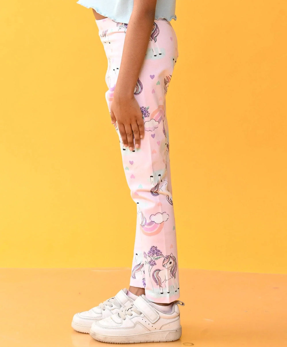 UNICORN HEARTS PINK LEGGING - PINK - Anthrilo 