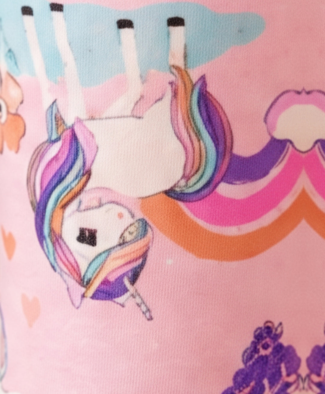 Unicorn Hearts Pink Legging - Pink