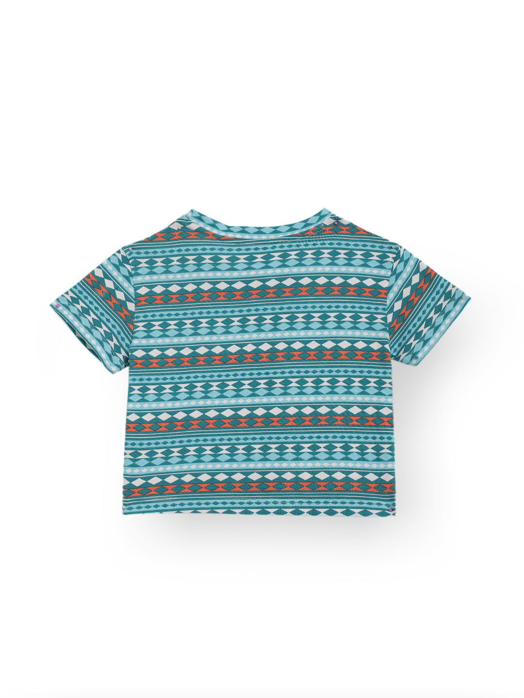 BLUE GREEN SUMMER GIRLS T-SHIRT - BLUE